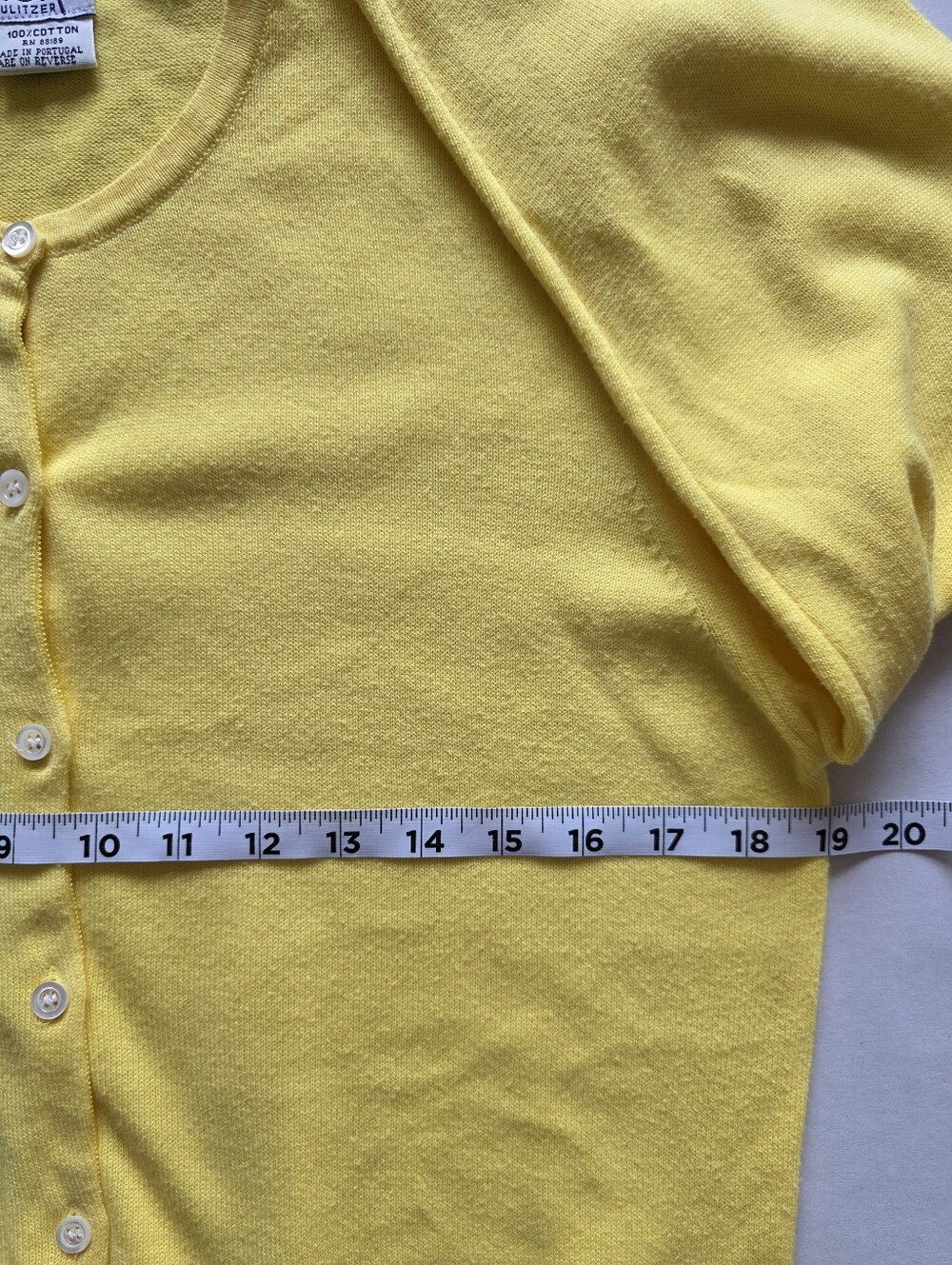 Vtg Lilly Pulitzer White Label Yellow Cotton Cardigan Sweater S Preppy Old Money - Picture 5 of 6